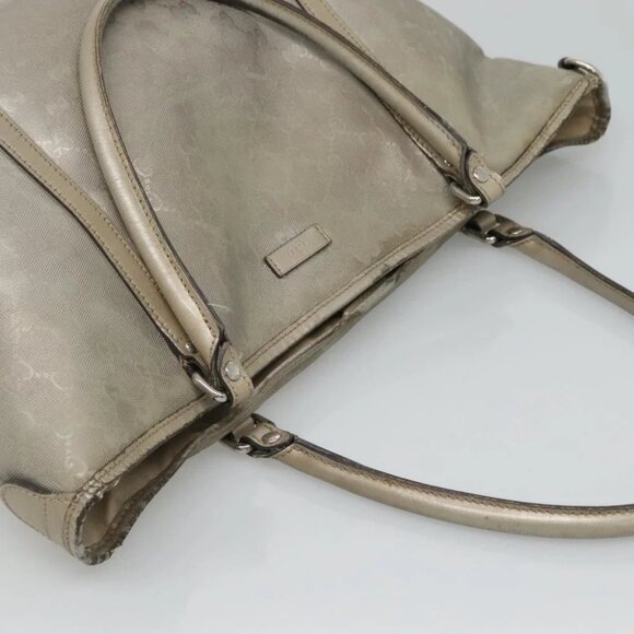 GUCCI GG Implementation Tote Bag Silver 197953 Auth 129342 - Picture 7 of 15